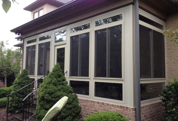 Glass and four seasons  Porch enclosure, Charlotte, NC; glass in porch, near Huntersville, NC; Rock Hill, SC; vinyl replacement windows, south carolina